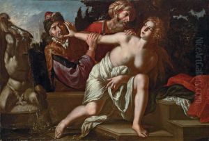 Susannah And The Elders by Giovanni Francesco Guerrieri