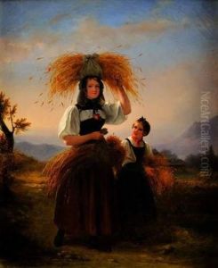Le Retour Des Champs by Charlemagne Oscar Guet