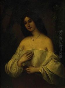 Portrait Of A Woman by Charlemagne Oscar Guet