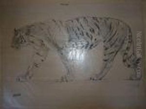 Le Tigre Marchant. by Gustave Guetant