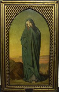 Description:heilige Veronica,
Olieverf Op Doek by Godfried Guffens