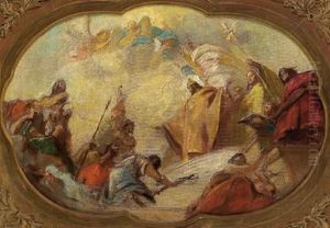 Scena Di Omaggio A Un Re O Sacerdote by Gregorio Guglielmi