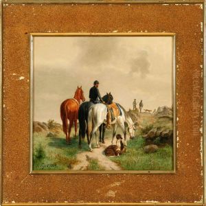 A Hunting Party by Karl Feodorovich Guhn