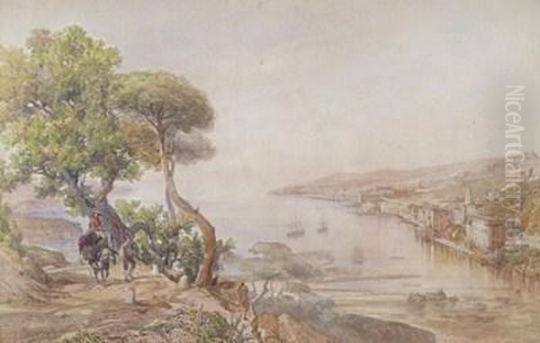 Mediterranean Coastal Scenes, One Possibly The Port Of Nice - view 1