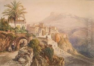 Scena Di Vita Presso L""""antico Borgo by Jacques Guiaud