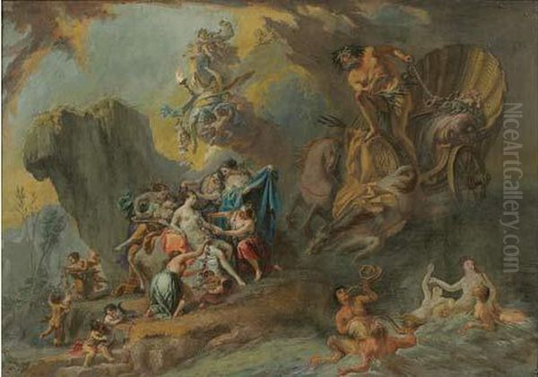 Amphitrite Se Preparant Pour Son Mariage Avec Neptune. - view 1