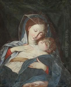 The Madonna And Child by Domenico Guidobono