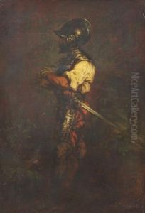 Soldat En Armure by Jean Adrien Guignet