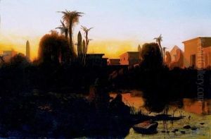 Au Bord Du Nil by Jean Adrien Guignet