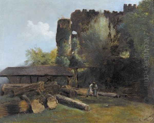 Ruines Du Chateau De La Rochette - view 1