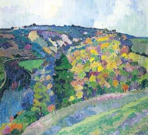 Zomerlandschap In De Ardennen by Maurice Guilbert
