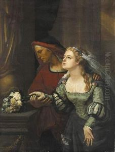 Jeune Fille Au Bouquet