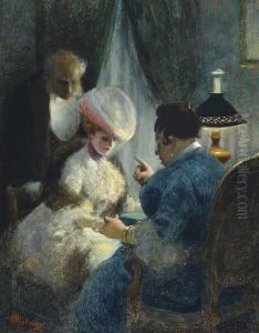 A Visit To The Fortune Teller by Albert Guillaume