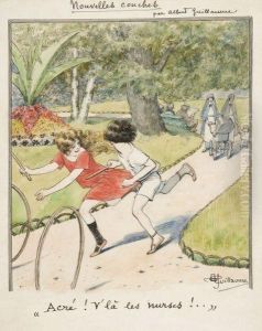 Acre ! V'la Les Nurses ! ... by Albert Guillaume