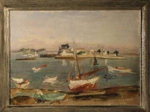 Le Petit Port Breton by Victor Guillaume