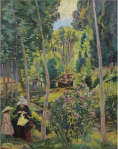 Bords De L'orge, Madame Guillaumin Et Sa Fille Madeleine Bords De L'orge, Madame Guillaumin Et Sa Fille Madeleine