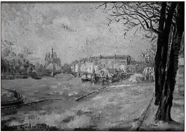 La Seine, Quai De La Rapee, Fevrier 1930 - view 1