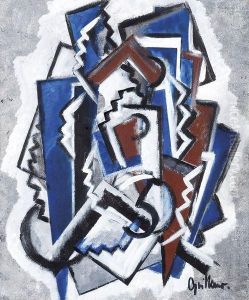 Composition Cubiste by Rene Guillemart