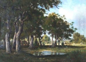 French Landscape by Ernest Guillemer