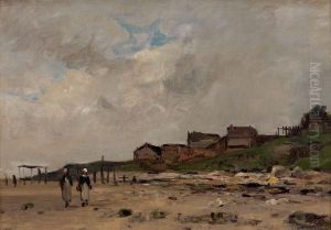 La Plage by Jean Baptiste Antoine Guillemet