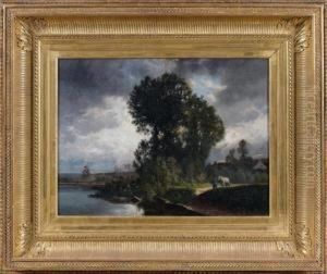 Paysage by Alexandre Marie Guillemin