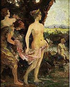 Diana Im Bade by Franz Paul Guillery