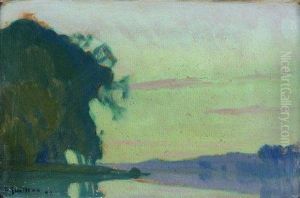 Arbres Au Bord De L'eau by Charles Victor Guilloux
