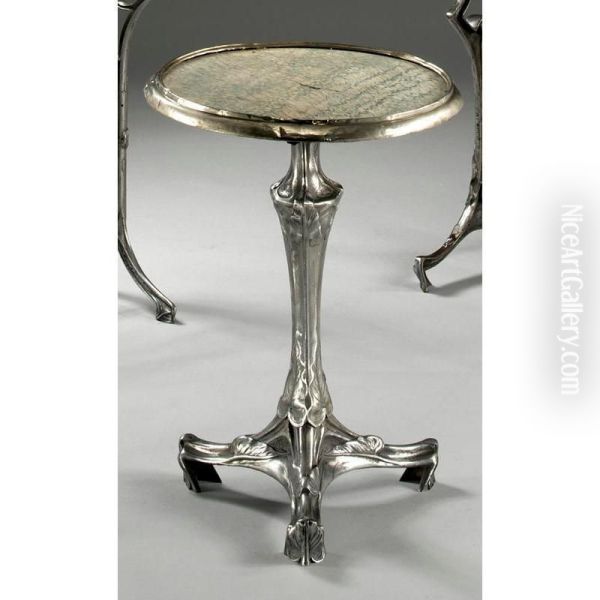 A Cast-iron And Marble Table Circa 1900 - view 1