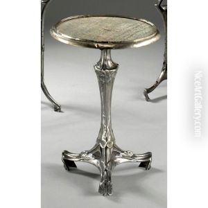 A Cast-iron And Marble Table Circa 1900 by Hector Guimard