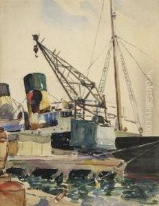 Harbour Scene by May Guinness