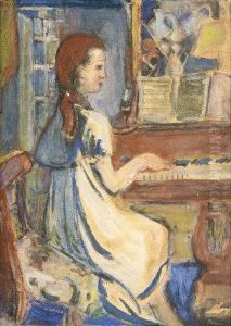 At The Piano by May Guinness