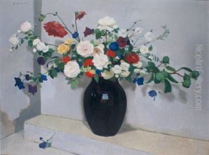 Grand Vase De Fleurs by Lucien Victor Guirand De Scevola