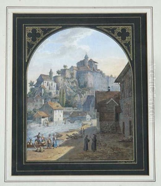 Sicht Auf Eine Stadt Am Fluss - view 1