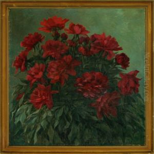 Red Peonies by Laura Buschard Guldbrandsen