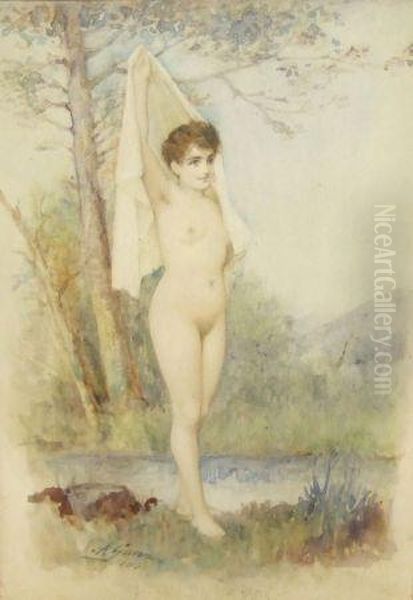 Inscribed A Bath In The Brook - view 1