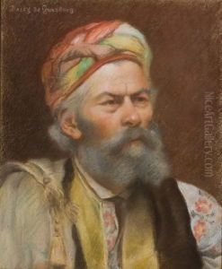 Bildnis Eines Bartigen Mannes by Daisy De Gunzburg