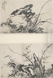 Flowers And Rocks by Chen Guo