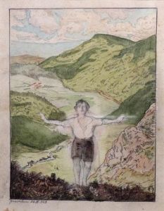 A Boy In The Landscape by Meir Gur-Arie