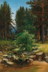 Paesaggio Boschivo Russo by Grigoriy Ivanovid Gurkin