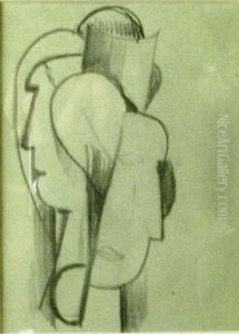 Tete Cubiste - Personnage Cubiste by Otto Gutfreund