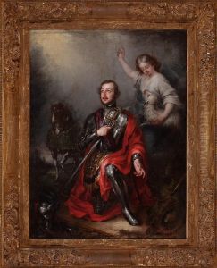 Retrato De Un Caballero Como San Jorge by Jose Gutierrez de la Vega