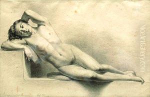 Desnudo (estudio) by Felipe Santiago Gutierrez