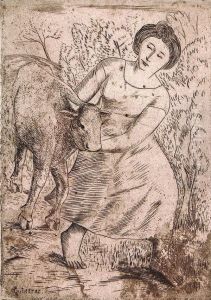 Mujer Y Toro by Francisco Gutierrez