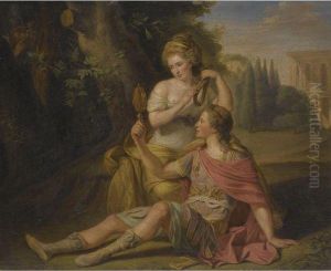 Rinaldo And Armida by Ludwig Guttenbrunn