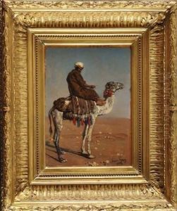 Chamelier Dans Le Desert