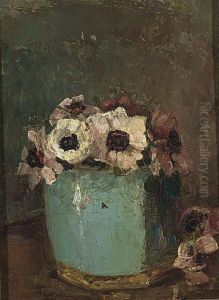 Still Life With Blue Vase And Anemones; Together With Five Other Works