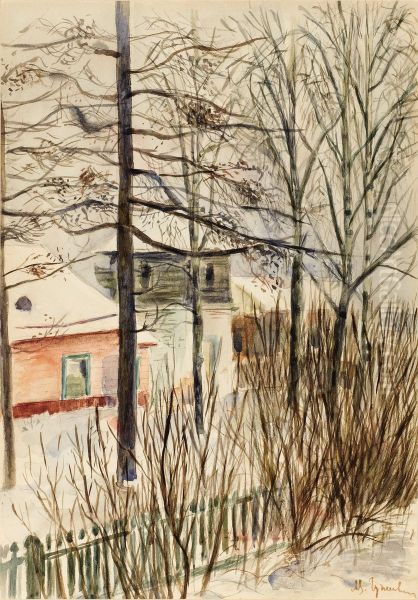 Country House In Winter - view 1