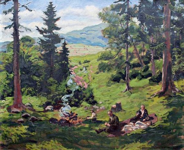Opekanie Slaniny V tiavnickych Vrchoch - view 1