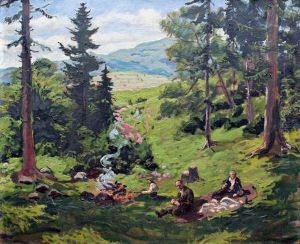 Opekanie Slaniny V tiavnickych Vrchoch by Edmund Gwerk