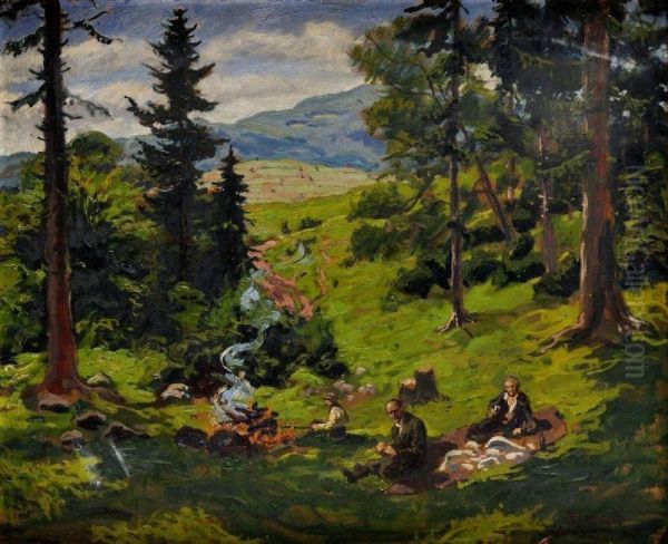 Opekanie Slaniny V Stiavnickych Vrchoch - view 1